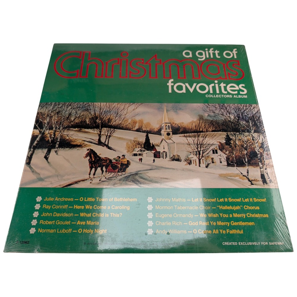 A Gift of Christmas Favorites 1975 Columbia P 12962 Sealed LP Safeway